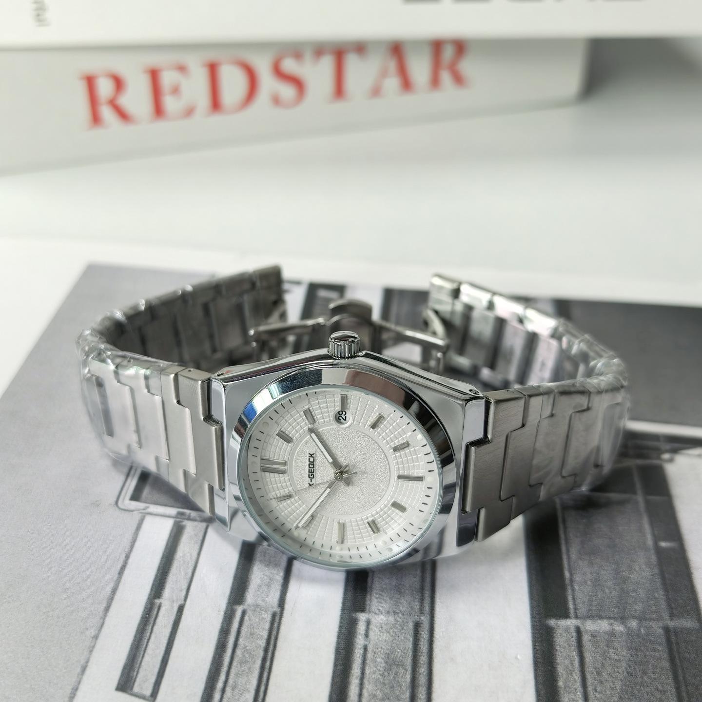 Watch Male High-Value College Student Men S Fun Luminous Casual Business Men S Steel Belt Quartz Watch