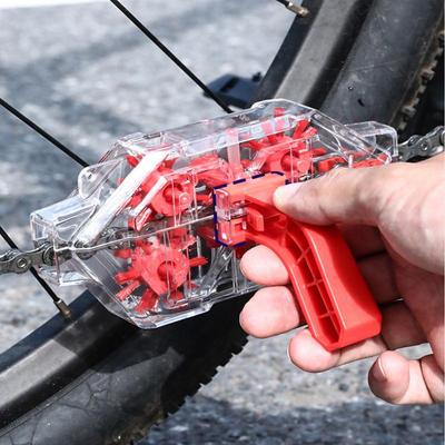 Cycle Chain Cleaner Chain Cleaning Scrubber Transparent Cycling Maintenance Device Cycle Chain Scrubbe For Mountain/MT/Road