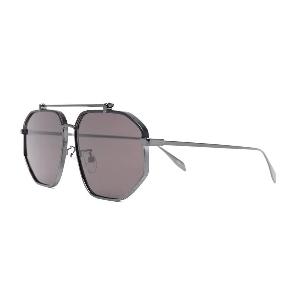 Alexander Mcqueen Fashion Pilot Style Glasses Men Eyewear AM0337S001