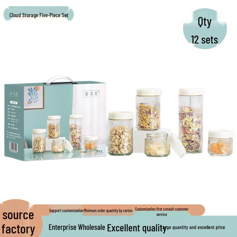 Love s Journey Kitchen Storage Glass Jar Set