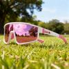 Oversized Sports Sunglasses - One-Piece UV400 Lens, Unisex for Cycling, Hiking, Travel & Outdoor