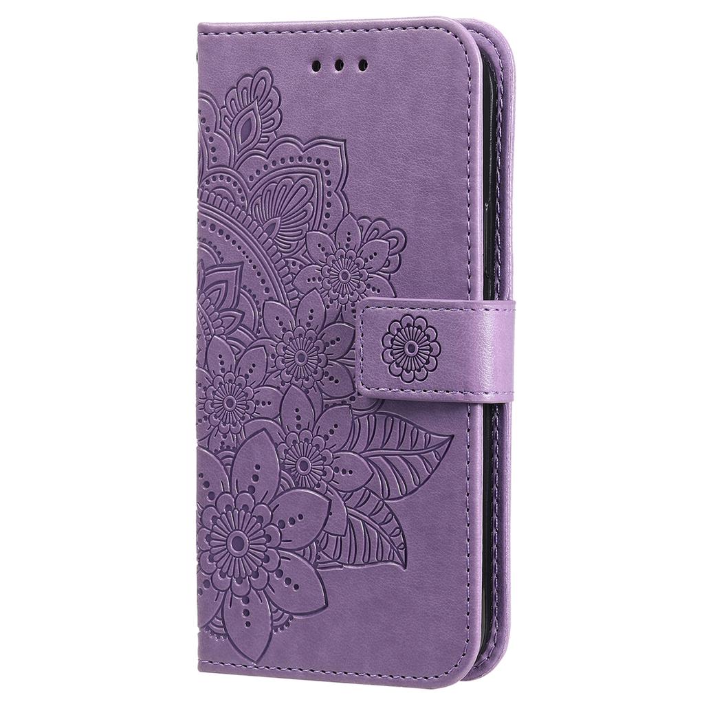 For Honor X60 5G Case Floral Pattern PU Leather Wallet Stand Phone Cover