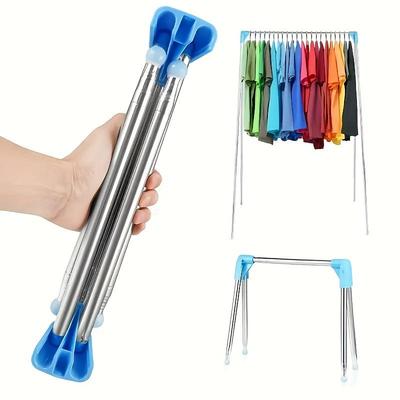 A Versatile Portable Clothes Hanger, Adjustable From 13 To 28 Inches, Foldable Metal Hanger Suitable for Home, Laundry, Camping, and Travel
