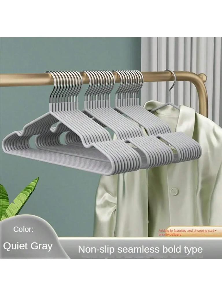 Metal Traceless No-slip Clothes Hangers, Durable Strong Clothes Racks, Household Space Saver For Organization Of Bedroom