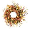 Decorative Wreath Outside Home Front Door Hanging Artificial Garland Thanksgiving Decoration 24in 62cm OD