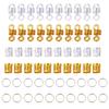 60/80/110/35 Pcs Clips Jewelry Tubes Charms Braids Beads Hair Cuffs African Dreadlocks Hair Braid Hair Decorations