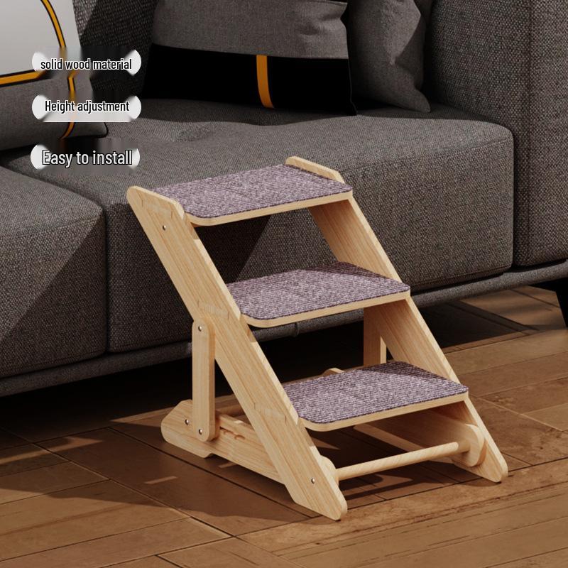 Wooden Pet Ramp Ladder for Small Dogs and Cats