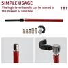 ABJI-Faucet Wrench Carbon Steel Plumber Socket Wrench With 5 Sockets And 1 Chuck Tap Back Nut Wrench Kitchen Sink Keys