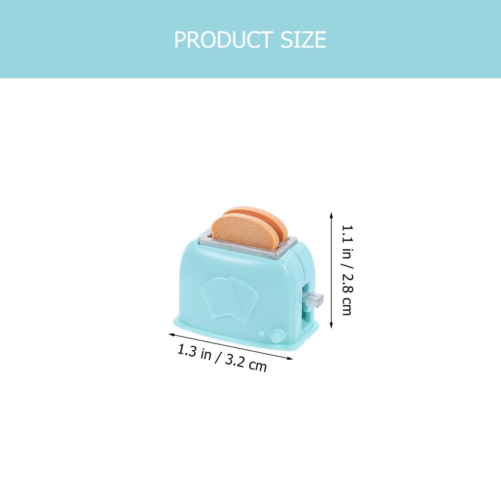 Kuchenka do domku dla lalek Miniaturowy zestaw do modelowania Akcesoria Domowy toster Dekoracyjne zabawki do pieczenia Naczynia kuchenne Plastikowe dziecko