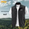 Jeep Men's Casual Stand Collar Vest Jacket