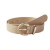New Women's Semi-circular Buckle, Versatile Basic Leather Semi-circular Belt, Simple PU European and American Fashion Belt