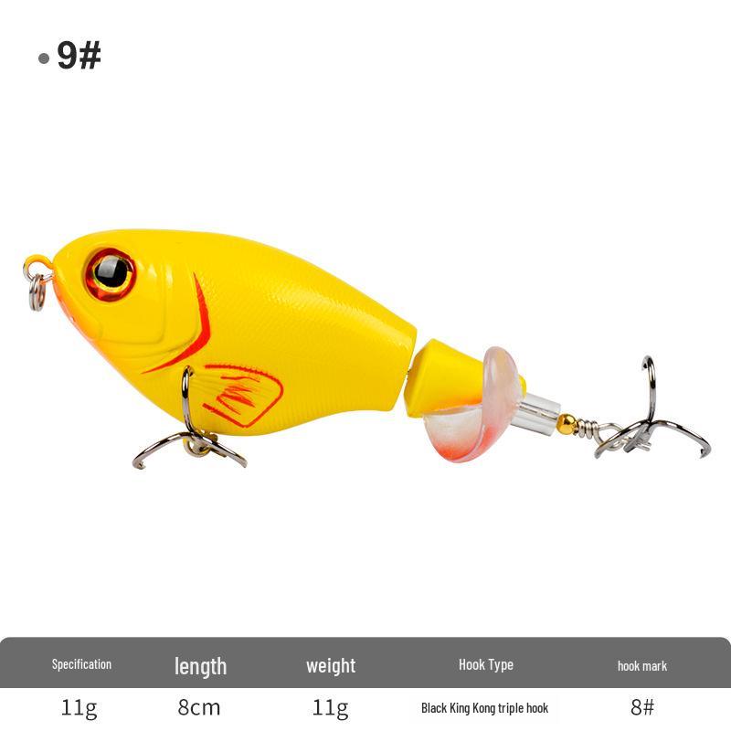 Nălucă Creion Plutitor cu Sistem Elică pentru Lansare Lungă Pescuit de Apă Dulce