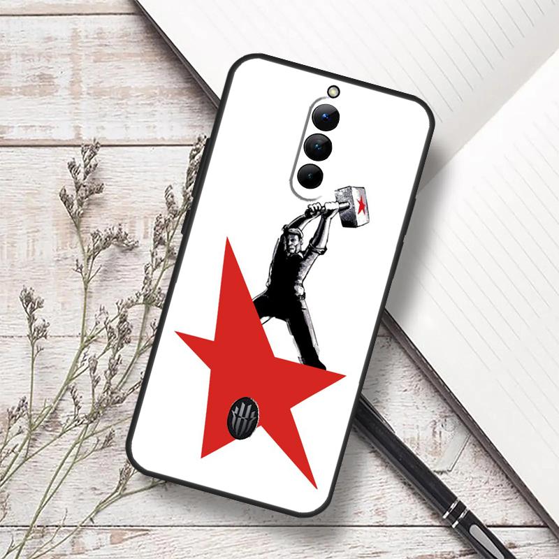 Red Soviet Union USSR Flag Case For ZTE Nubia Red Magic 11 10S 9S 8S 8 9 10 Pro Plus 6 7 6S 7S RedMagic 10 Air Cover