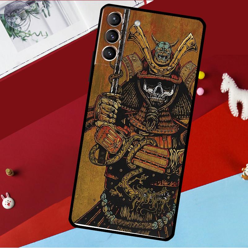 Japanese Samurai Funda For Samsung Galaxy S26 S25 S24 S21 S22 S20 Ultra S9 S10 Plus S23 FE S25 FE Phone Case