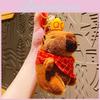 Cartoon Style Plush Capybara Key Fob Adorable Couple Bag Charm Wholesale