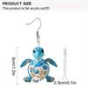 Y2K Colorful Turtle Acrylic Earrings For Women Chic Fashion Earrings Novelty Earrings Summer Vacation Casual Earrings