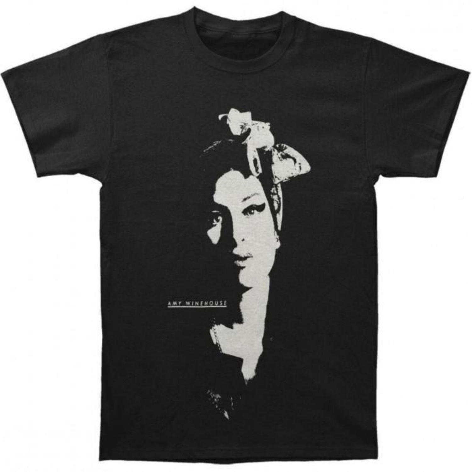 Amy Winehouse Unisex Adult Scarf Portrait Cotton T-Shirt S
