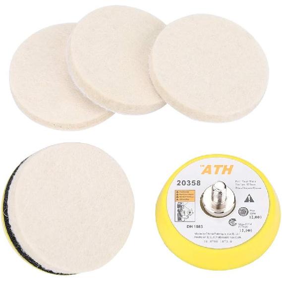 GOTOTOP Glass Polishing Kit, Scratch Removal Cerium Oxide Polishing Powder Felt Polishing Wheel Set for Windscreen and Glass