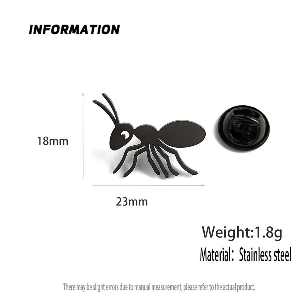 Fun gold-plated ant badge, ladies’ anti-exposure buttons, suit lapel pin, collar brooch, formal accessories