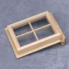 Premium Wooden Dollhouses Window Frame Wood Finish For Child Safe Creative Activities