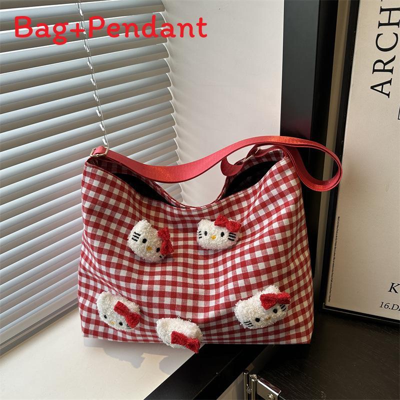 Street Style Canvas Tote Bag For Women Large Capacity With Zipper Closure For Daily Use