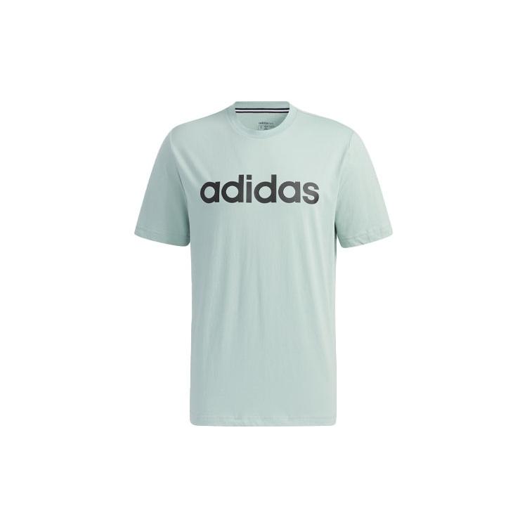 adidas neo Logo Printing Sports Round Neck Short Sleeve Green Men s GP4903 XL