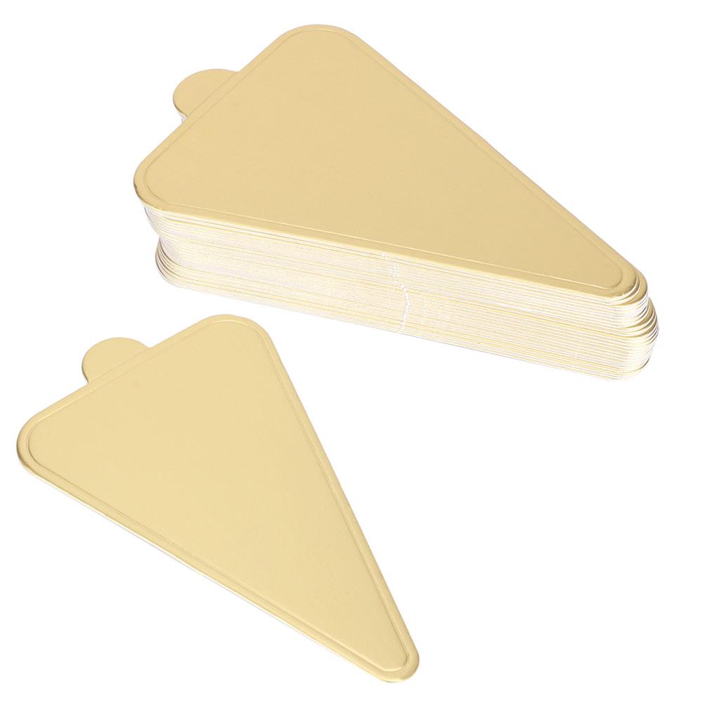 300pcs Triangular Mousse Cake Boards Cupcake Base Dessert Display Tray Cardboard Decoration Tools