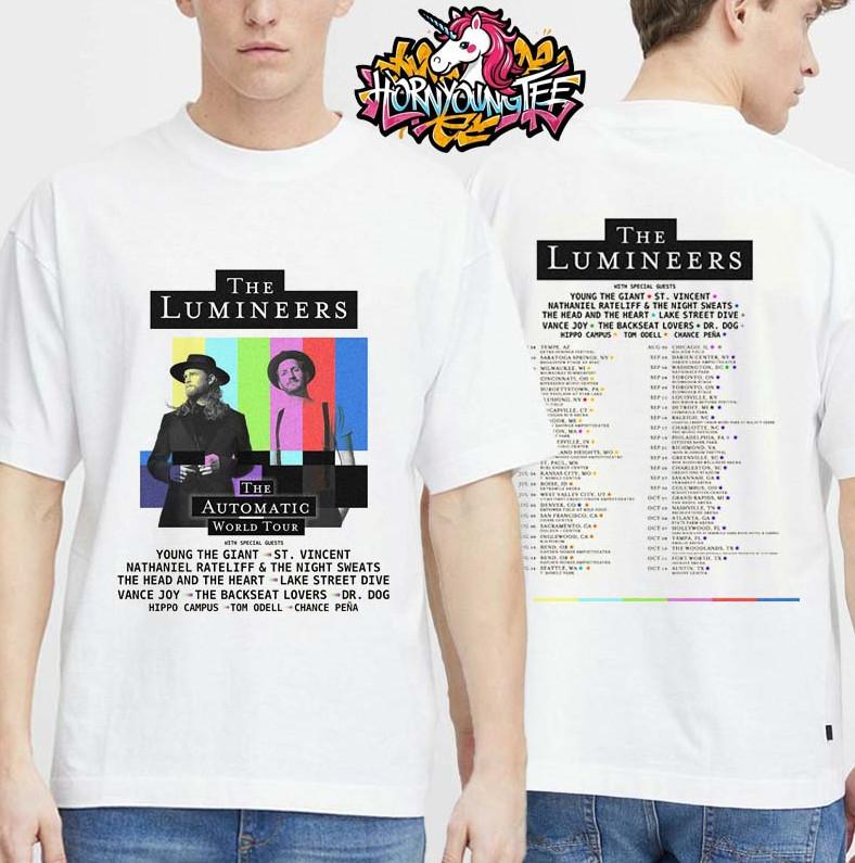 The Lumineers The Automatic World Tour 2025 Two Sides Unisex T-Shirt