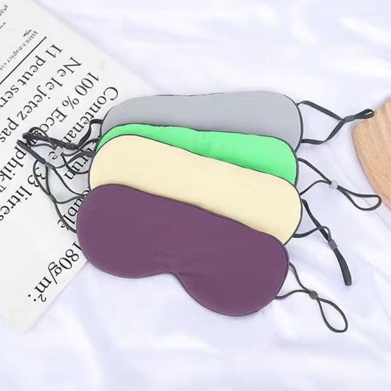 Beidseitige Augenmaske mit verstellbaren Ohrbändern für Damen und Herren, lichtblockierende Augenabdeckung, atmungsaktiv, für Reisen, Nickerchen, Schlaf, Verdunkelungs-Augenbinde