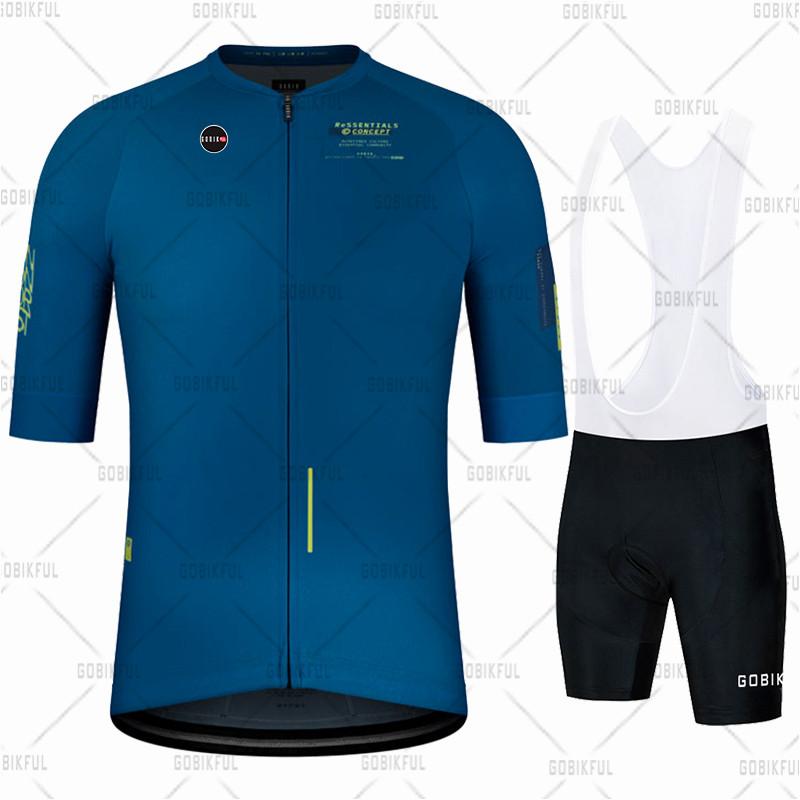 Men's Blue Cycling Set Racing Bicycle Clothing Suit Breathable Mountain Bike Clothing Suit Sportwears 2026 Summer Breathable Suit Cycling Suit