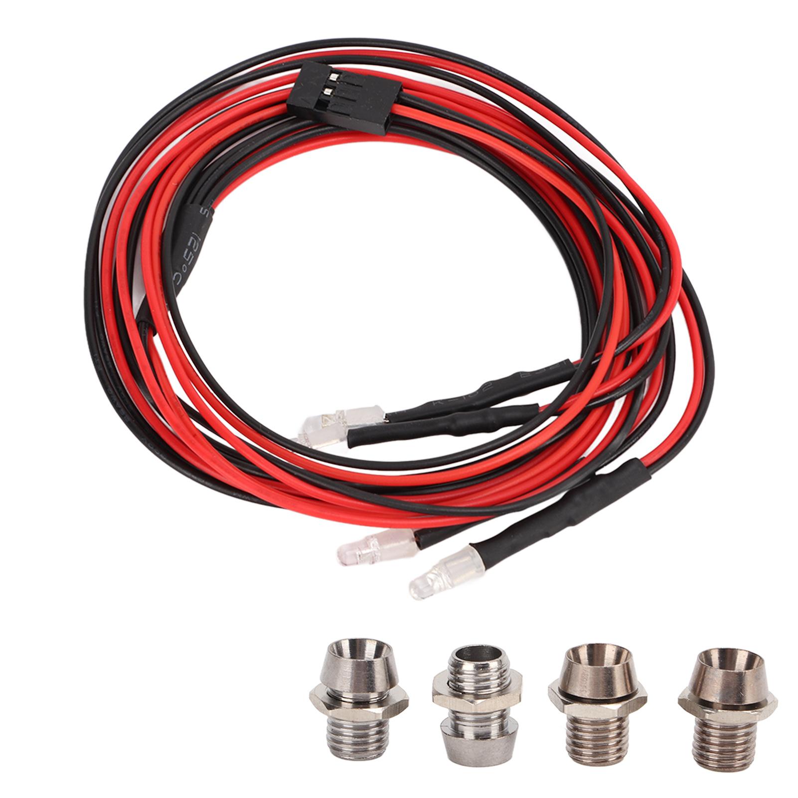

RC Headlights LED Stable Performance 3mm Universal Remote Control Model Car Lights