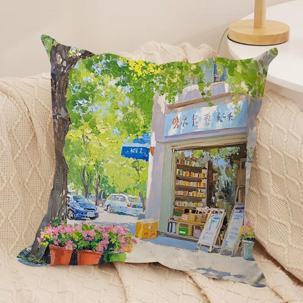 Nordic Modern Leisure INS Cushion Cover Silky Short Plush Invisible Zipper Dustproof Sofa Pillow Case For Home Decor