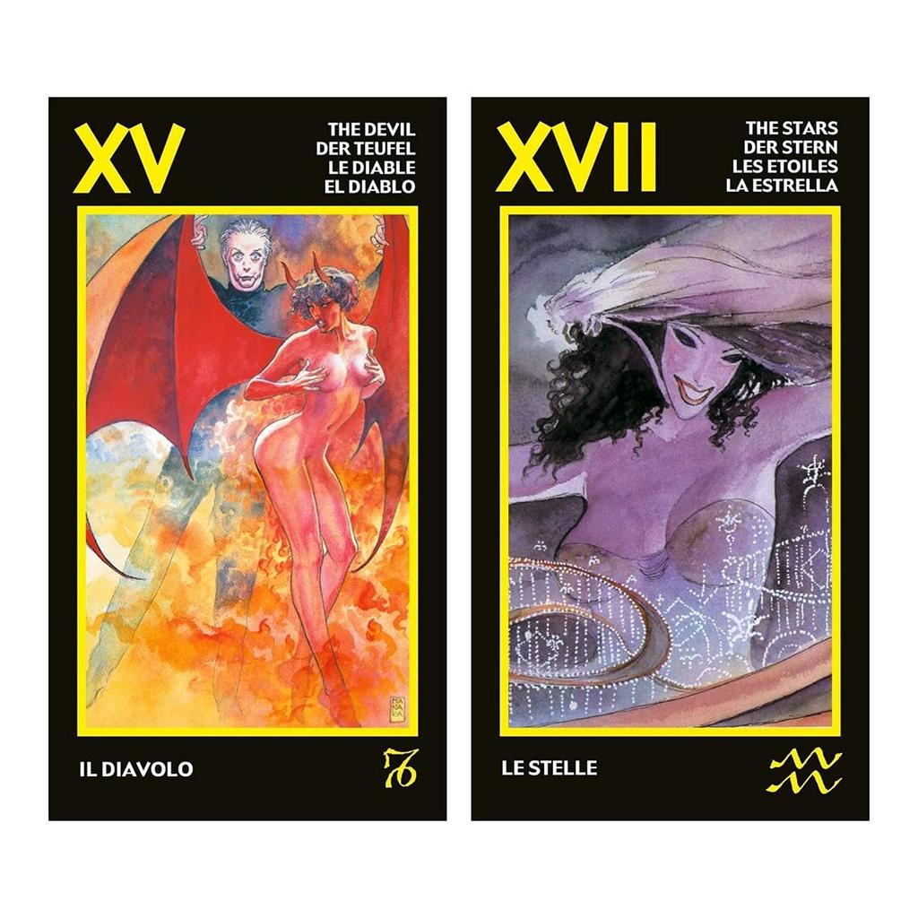 Kancharo Tarot Card Set Includes Japanese Tarot Card Instructions Pouch 78-Card [Manara Tarot] & (Authentic)