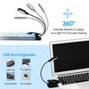 Flexible Neck 5 Modes Light Temperature 3000K 3500K 4000K 5000K 6000K Dimmable USB Rechargeable LED Book Reading