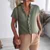 Camicetta da Donna Kai Kuo Casual con Volant a Manica Corta - Collezione Primavera/Estate 2025