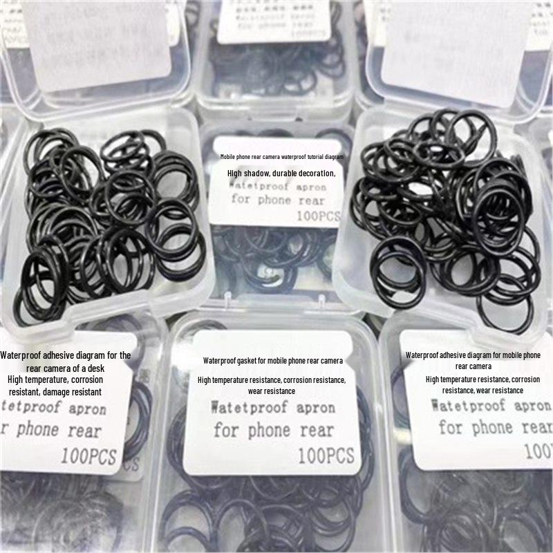 Apple Rear Camera Waterproof Adhesive Silicone Ring - Replacement for Large Hole Rear Case Glass