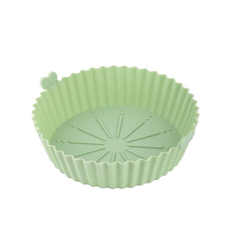 Silicone Air Fryer Baking Mat and Round Tray
