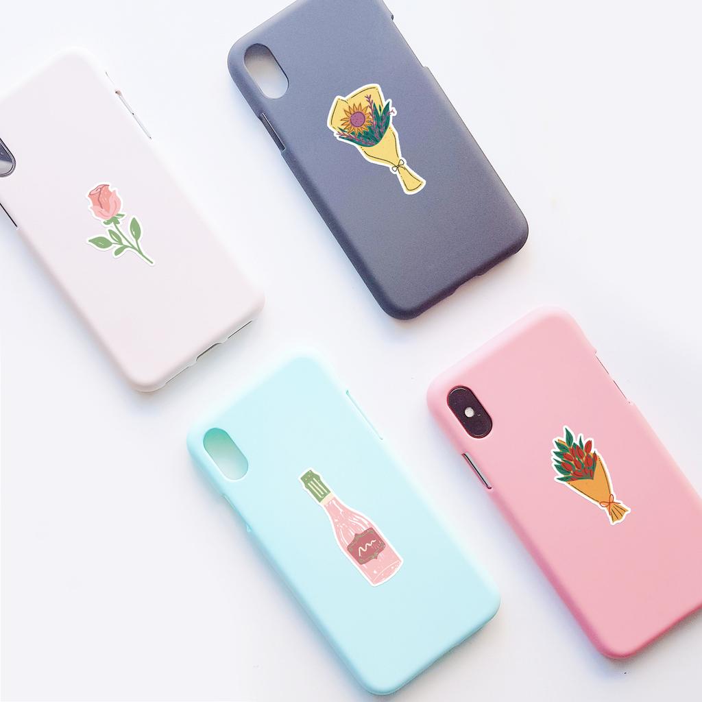 50 Valentine's Day Graffiti Stickers Suitcase Car Notebook Skateboard Water Cup Waterproof Decorative Stickers