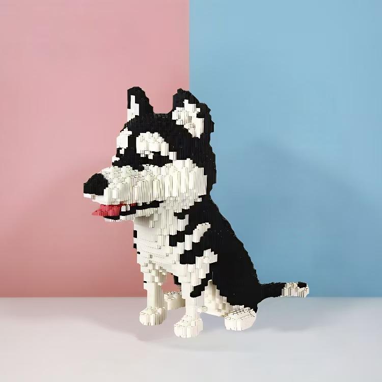 Huisdier Hond Bouwstenen Vakantie en Verjaardagscadeaus Spelletjes Kantoor Huismeubilair DIY Handgemaakte Montage Creatief in