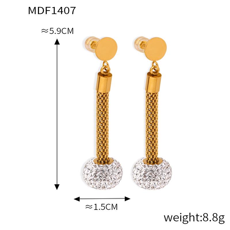 

Комплект роскошных титановых серег и подвески с бриллиантами для вдовствующей императрицы