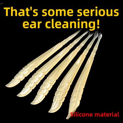 10 Sticks Soft-tipped Ear Scoop for Infants, Gentle On Delicate Ears