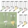 Distributeur d'eau transparent pour hamster Design suspendu Anti-fuite Abreuvoir pour animaux de compagnie Tête à bille Bouteille pour petits animaux