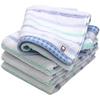 Imabari Towel Certified Face hiorie Border Jacquard Lyric 4-Piece Set Blue Made Japan Cotton 100 Approximately 3480cm Brand Quick-Drying Absorbent