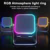 Wireless Induction Speaker with Adjustable Cell Phone Stand Stereo Sound Colorful Light Rechargeable 5-in-1 Bluetooth-compatible Speaker