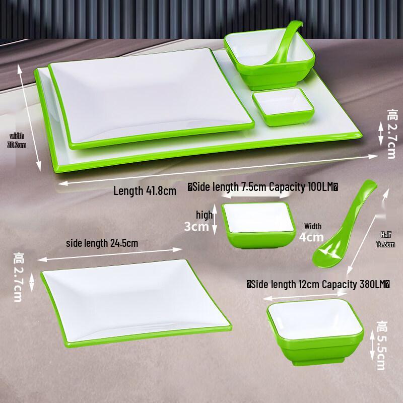 

Commercial Melamine Tableware Four-Piece Set