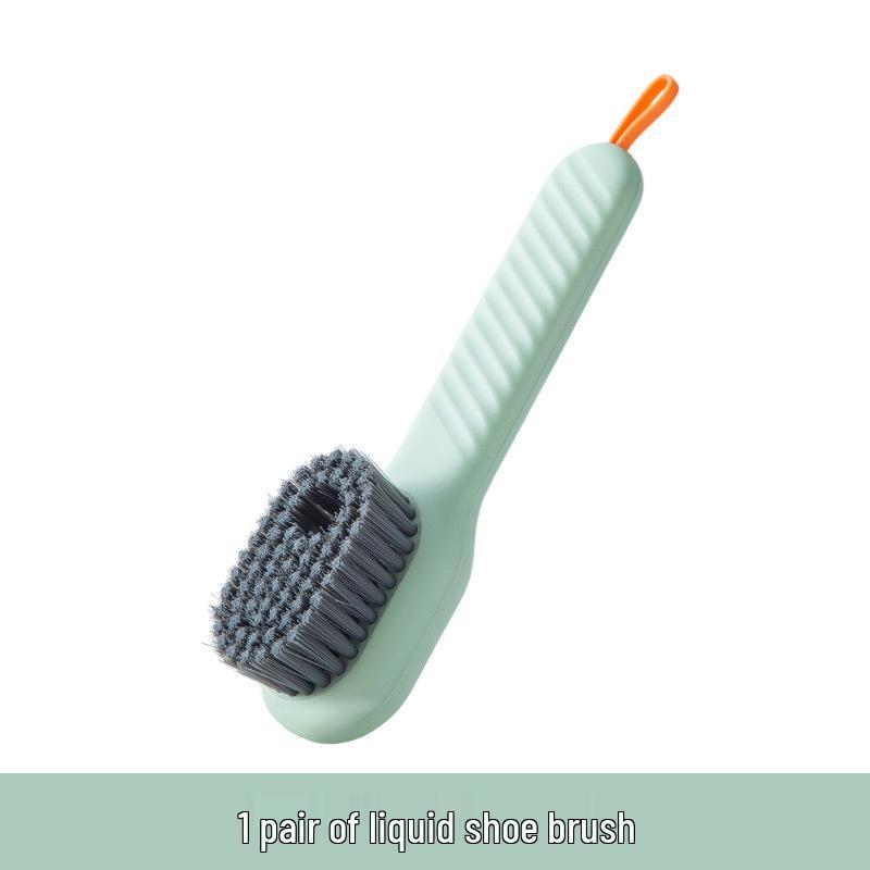 

Multi-Function Soft-Bristled Shoe Cleaning Brush with Press-Type Liquid Dispenser - Gentle on Shoes