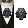 Men's Rhinestone Flower Bow Tie for Formal Events