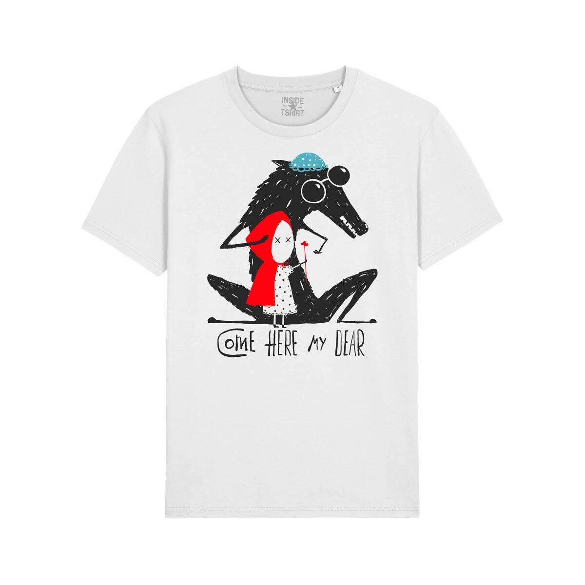 Little Red Cap And Wolf Illustration Little Red Cap And Wolf Illustration T-Shirt S