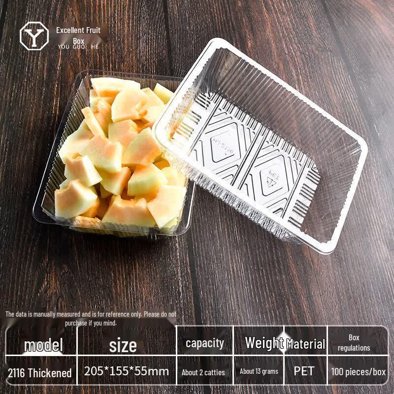 Disposable Clear Fruit Packaging Containers