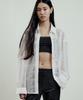 LMOOD Nu Bohème Beaded Lace Shirt Optic White